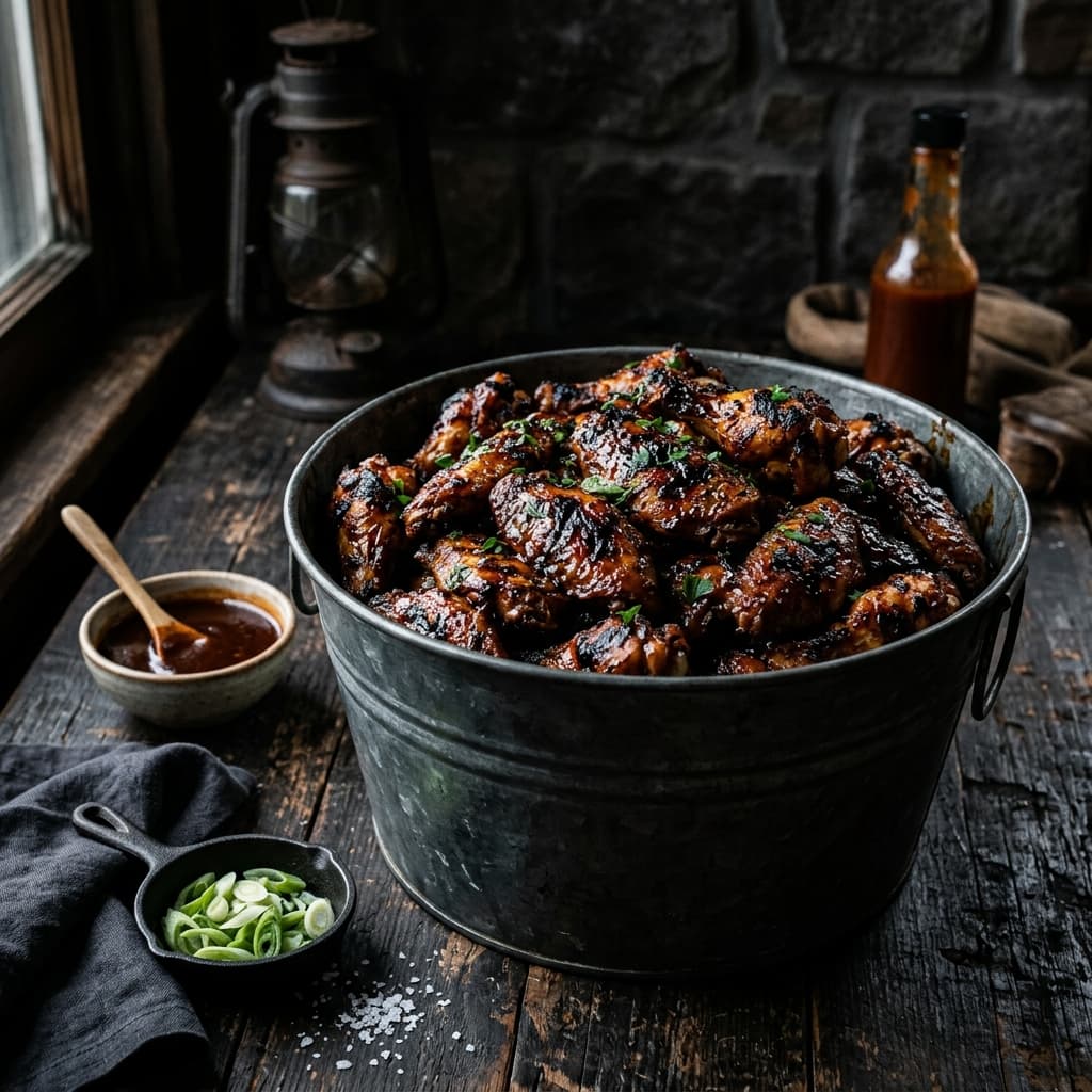 BBQ Wings (12 pcs) — Same great wings, doubled up. Perfect to share — or not.