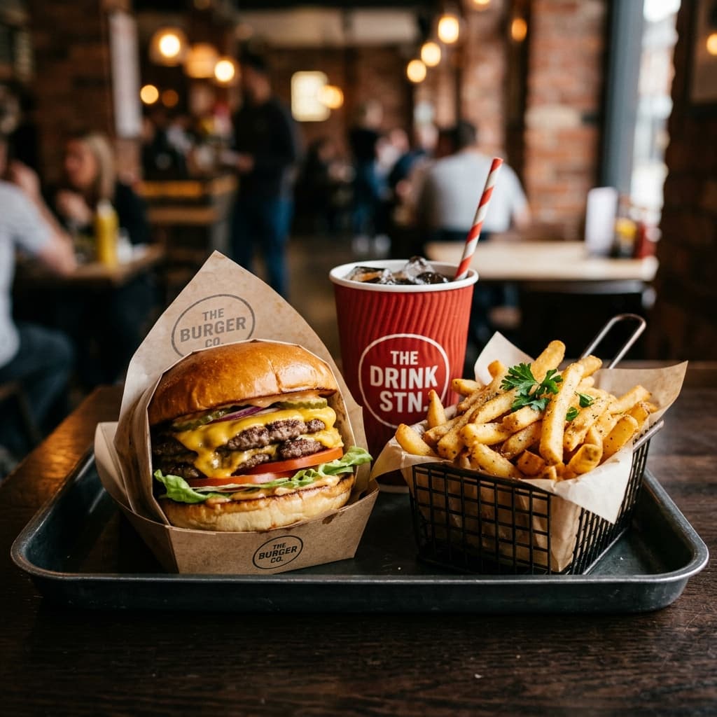 Solo Combo — Any burger of your choice + regular fries + regular drink. The everyday deal.